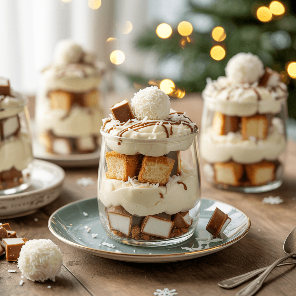 Raffaello Weihnachtsdessert im Glas