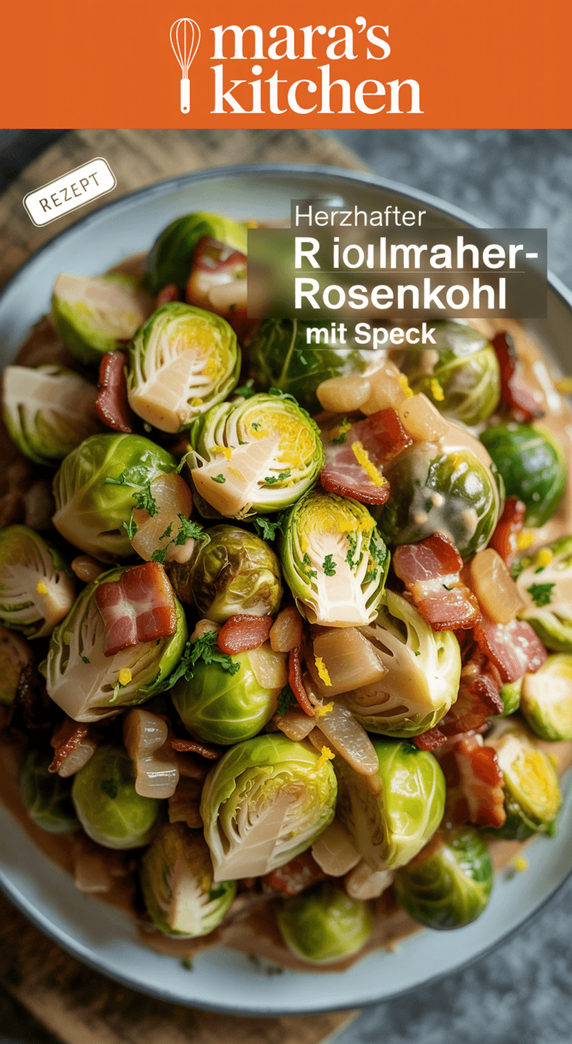 Rahm-Rosenkohl mit Speck - Beilage Rezept