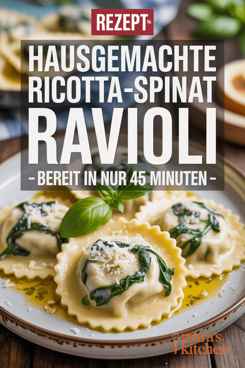Ravioli di Ricotta e Spinaci - Hauptgericht Rezept