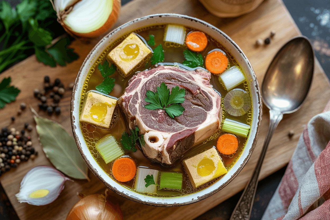 Rinderkraftbrühe mit Einlage