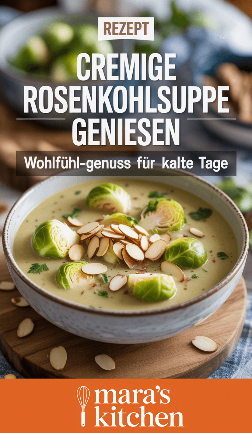 Rosenkohl-Cremesuppe mit gerösteten Mandeln - Suppe & Eintopf Rezept