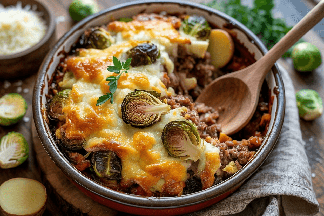 Rosenkohl-Hackfleisch-Auflauf