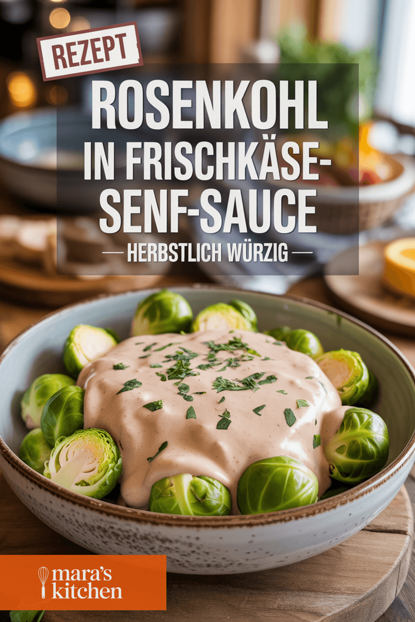 Rosenkohl in Frischkäse-Senf-Sauce - Beilage Rezept