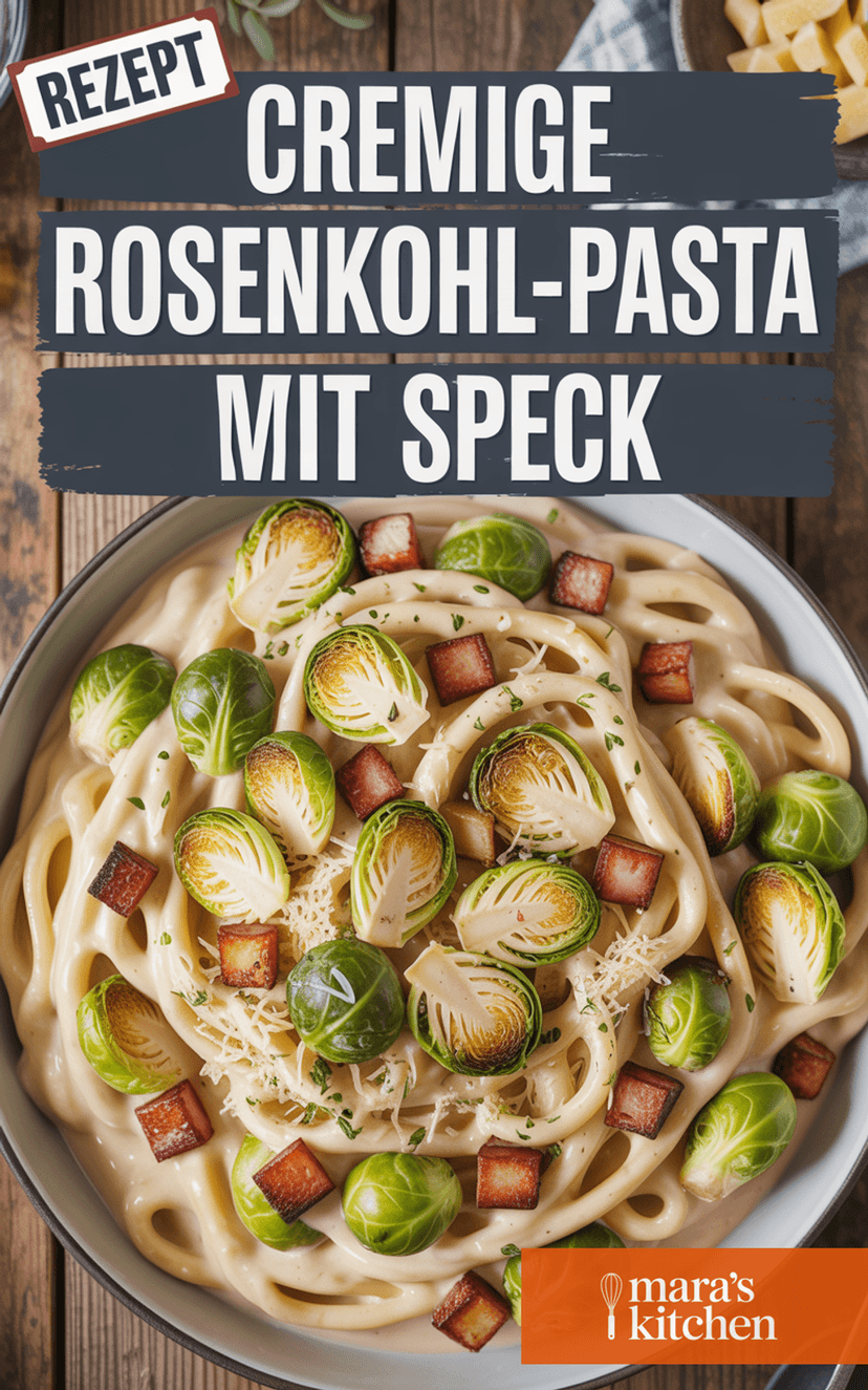 Rosenkohl-Pasta mit Speck - Hauptgericht Rezept