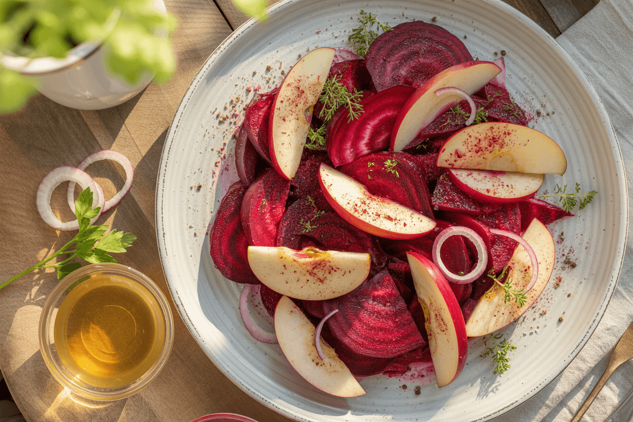 Rote-Bete-Salat mit Apfel und Meerrettich
