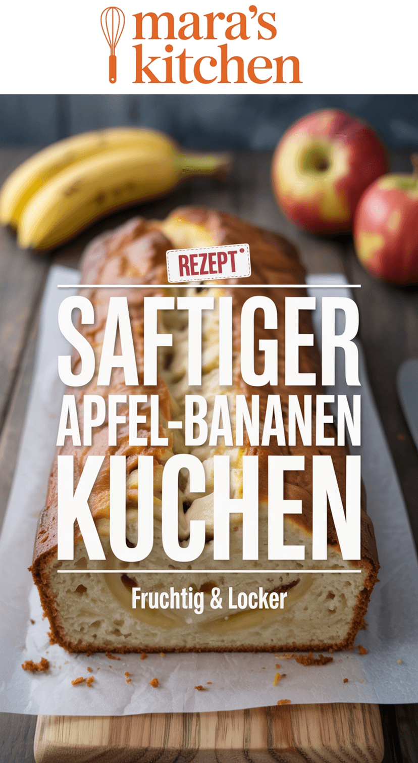 Saftiger Apfel-Bananen Kuchen: Fruchtig, locker & gelingsicher - Kuchen Rezept