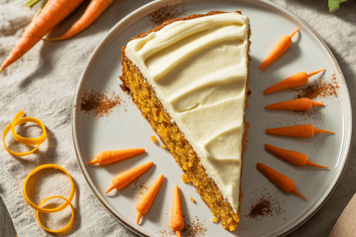 Saftiger Rüblikuchen (Karottenkuchen) – Klassiker mit Frischkäse-Frosting
