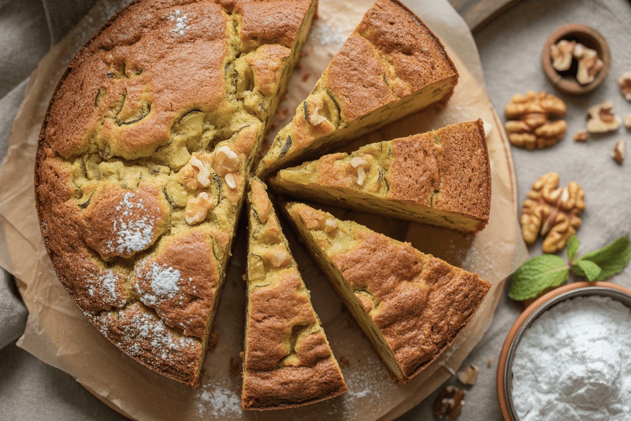 Saftiger Zucchini Kuchen