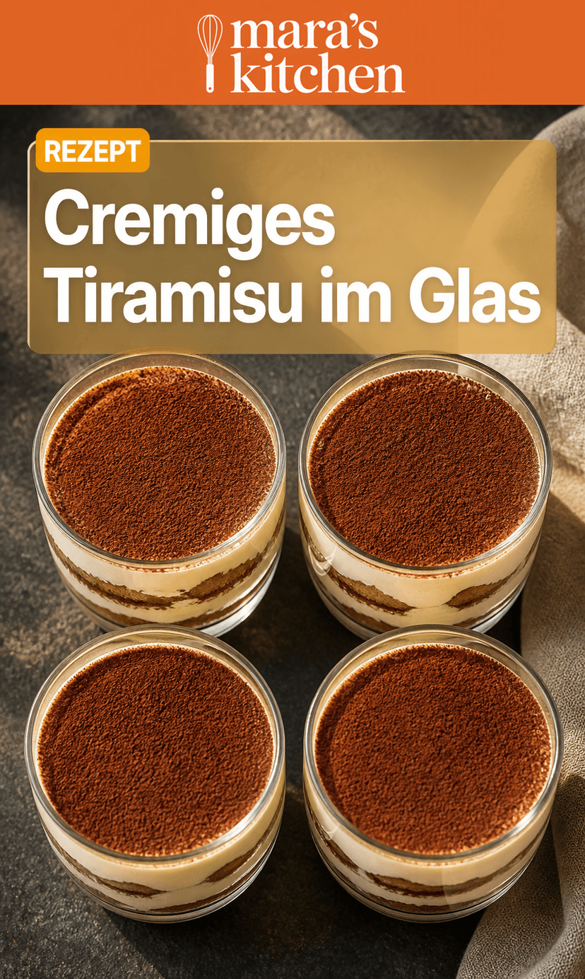 Schicht für Schicht ein Genuss: Tiramisu im Glas – cremig, schnell & elegant - Dessert Rezept