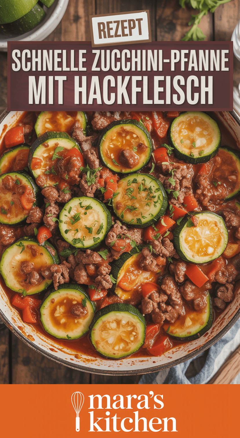 Schnelle Zucchini-Pfanne mit Hackfleisch - Hauptgericht Rezept
