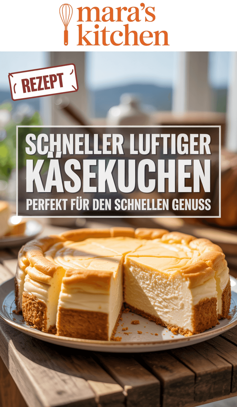 Schneller Käsekuchen - Kuchen Rezept