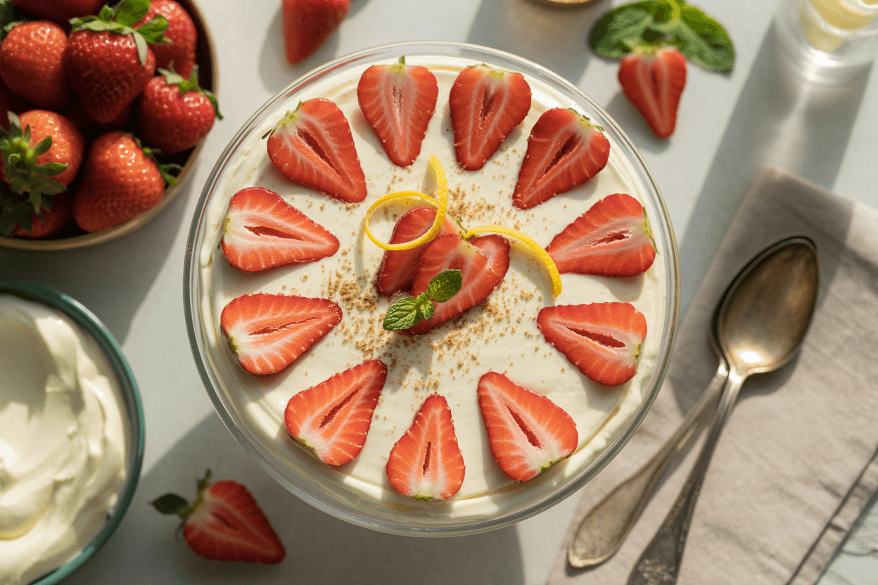 Schnelles Erdbeer-Tiramisu