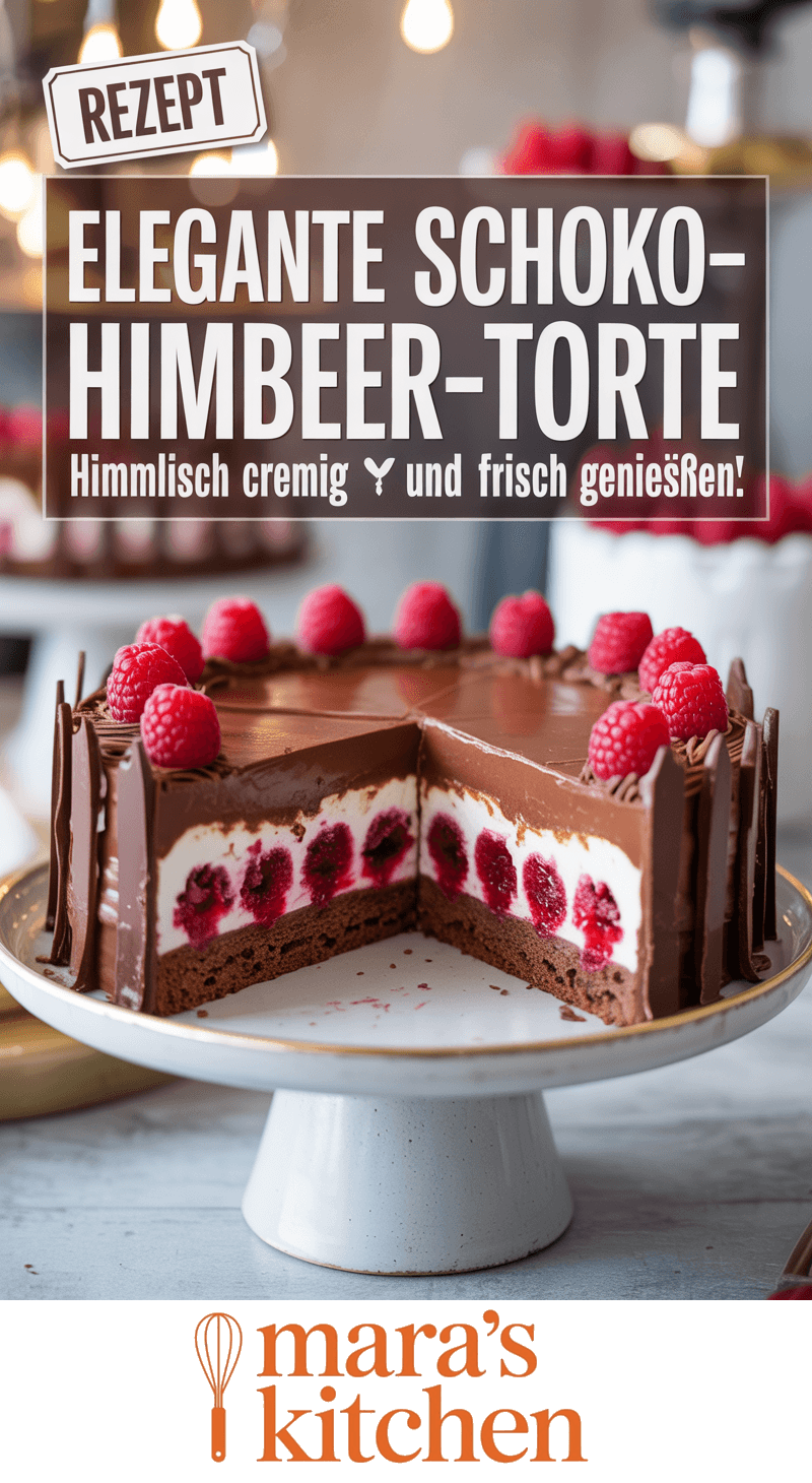 Schoko-Himbeer-Mousse-Torte - Backen Rezept
