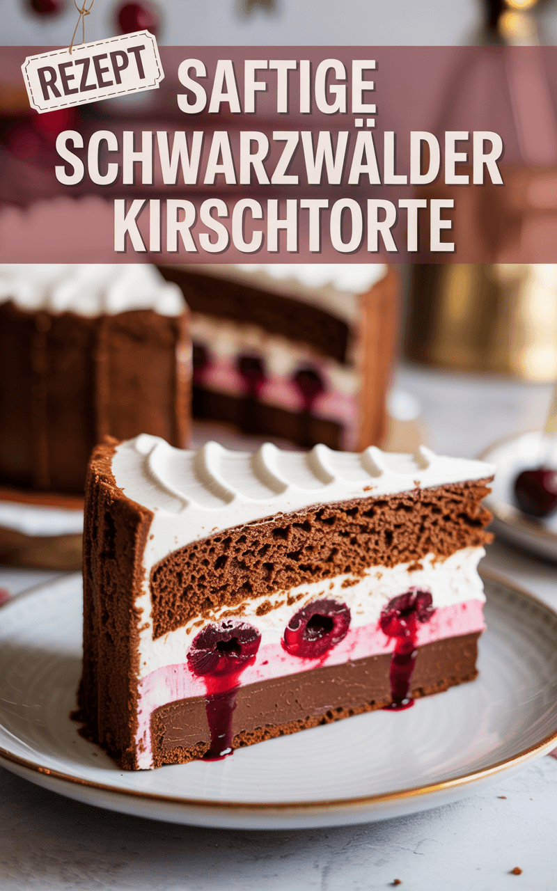 Schwarzwälder Kirschtorte - Dessert Rezept