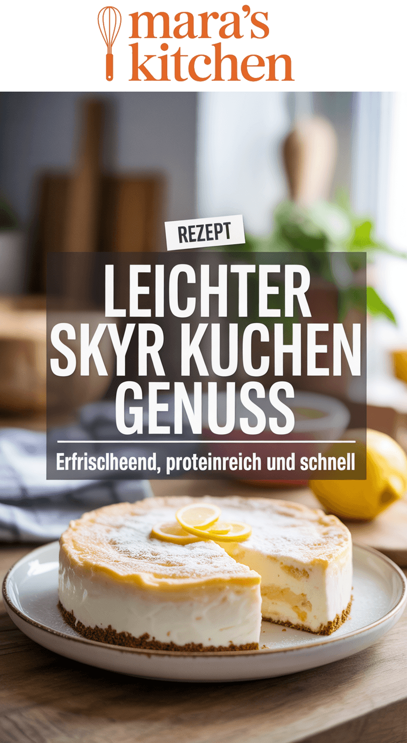 Skyr Kuchen ohne Boden - Backen Rezept