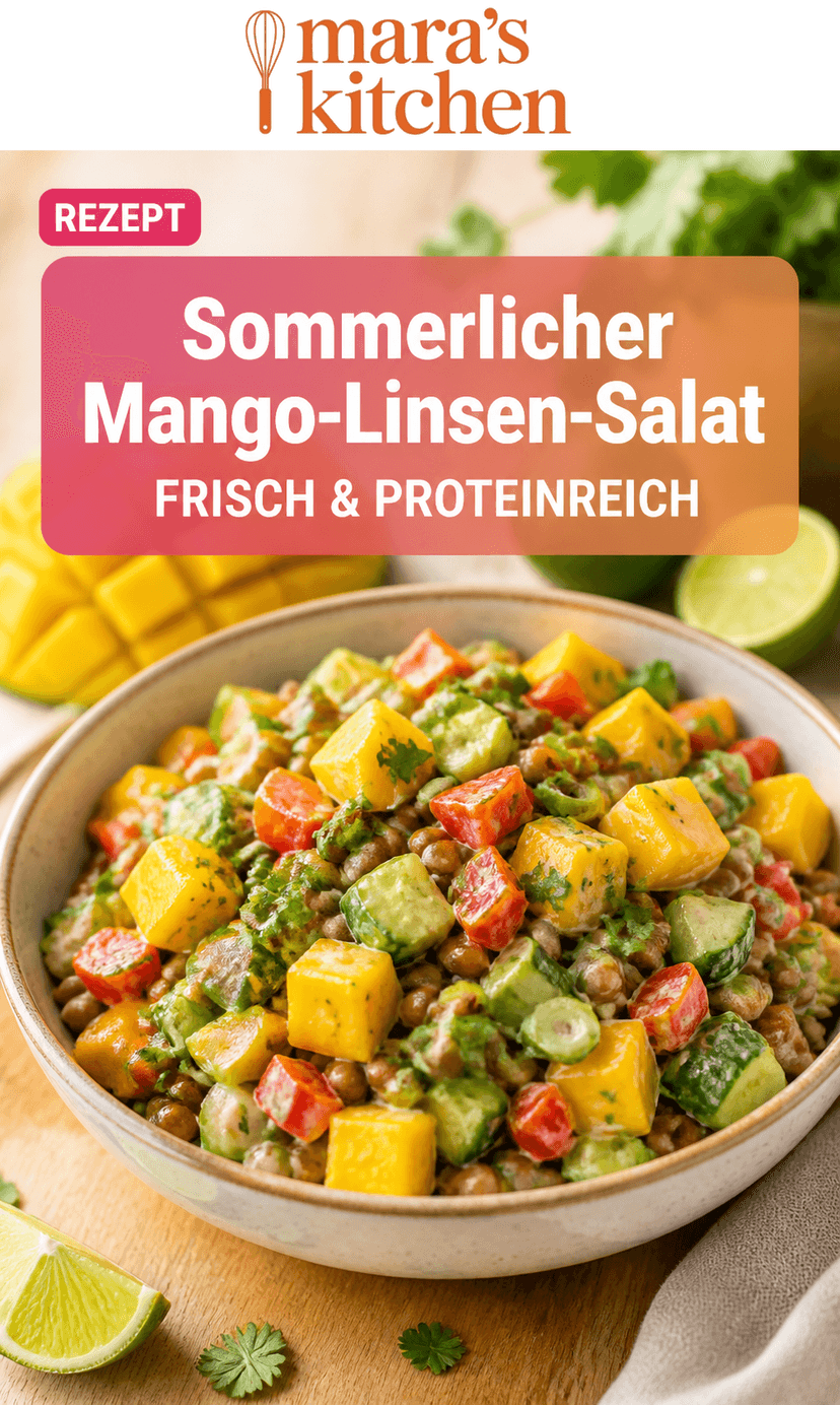 Sommerlicher Mango-Linsen-Salat: Fruchtig, proteinreich & unwiderstehlich frisch - Salat Rezept