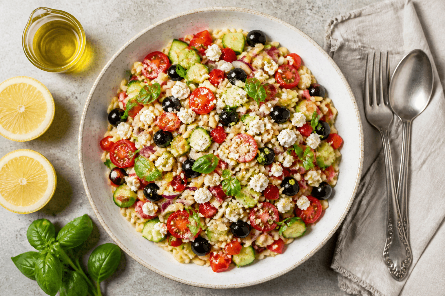 Sommerlicher Risoni-Nudelsalat: Italienisches Lebensgefühl in jeder Gabel