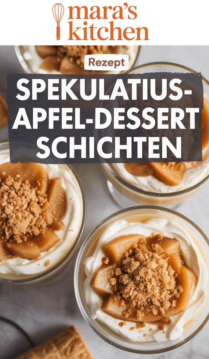 Spekulatius-Apfel-Dessert - Dessert Rezept