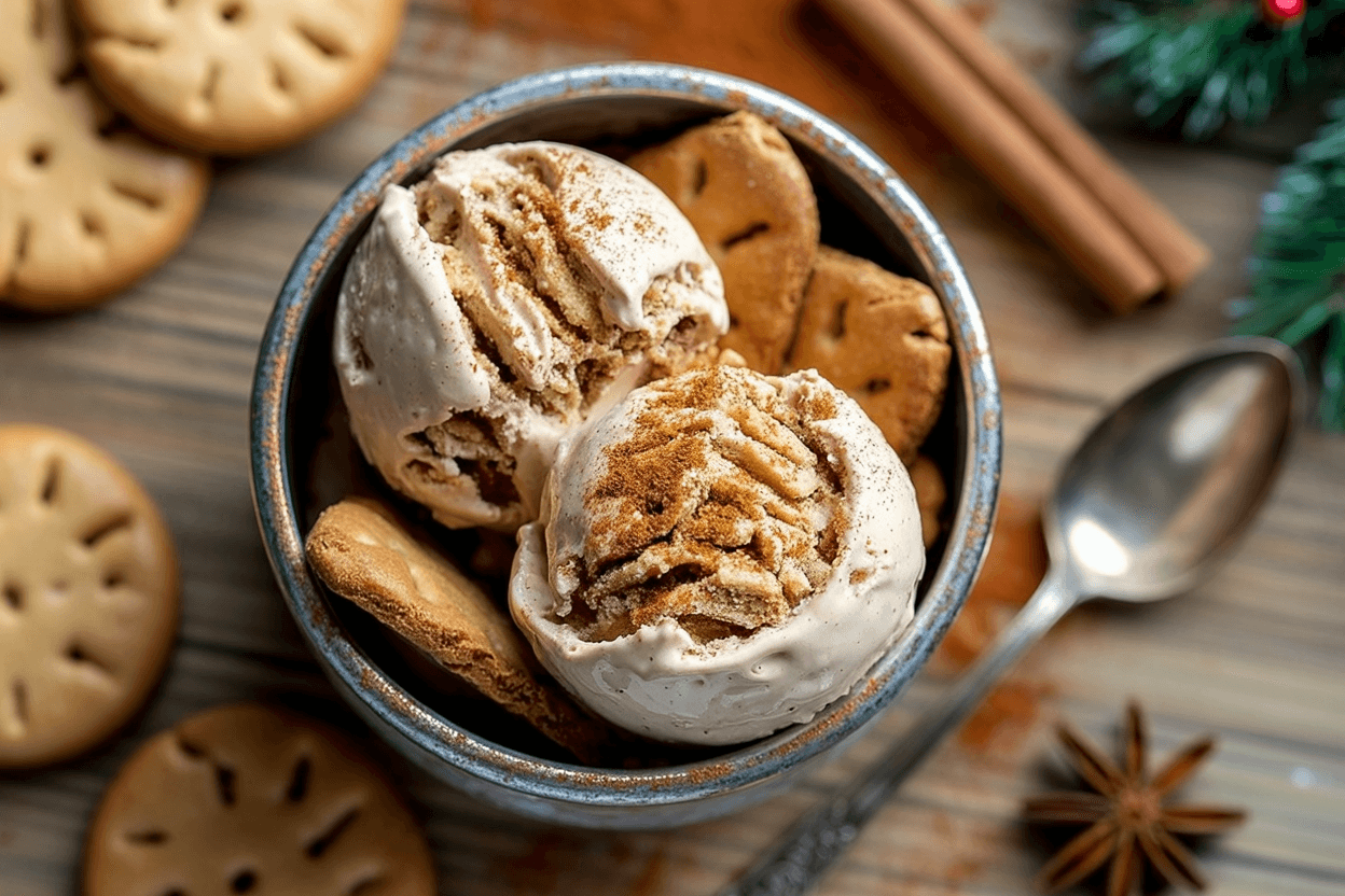 Spekulatius-Eis ohne Eismaschine