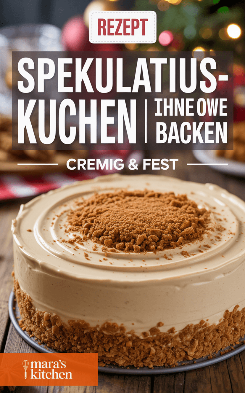 Spekulatius-Kuchen ohne Backen - Kuchen Rezept