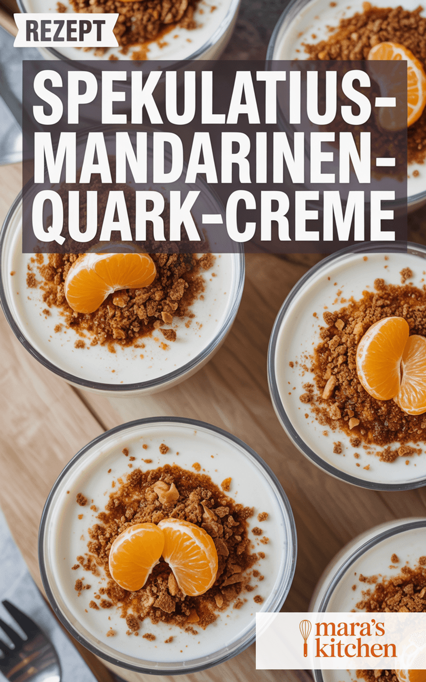 Spekulatius-Mandarinen-Quark-Creme - Dessert Rezept