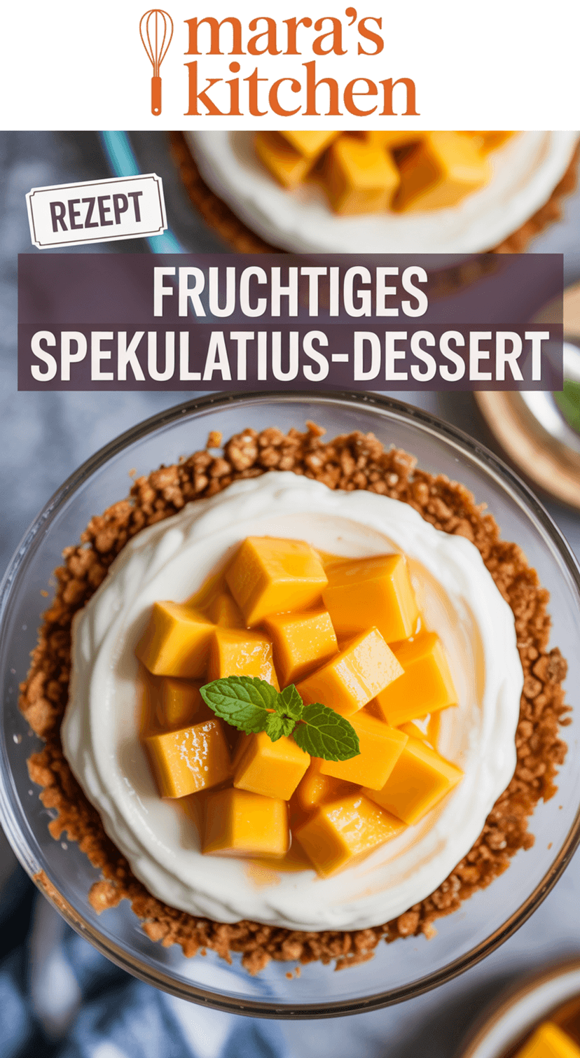 Spekulatius-Mango-Dessert - Dessert Rezept