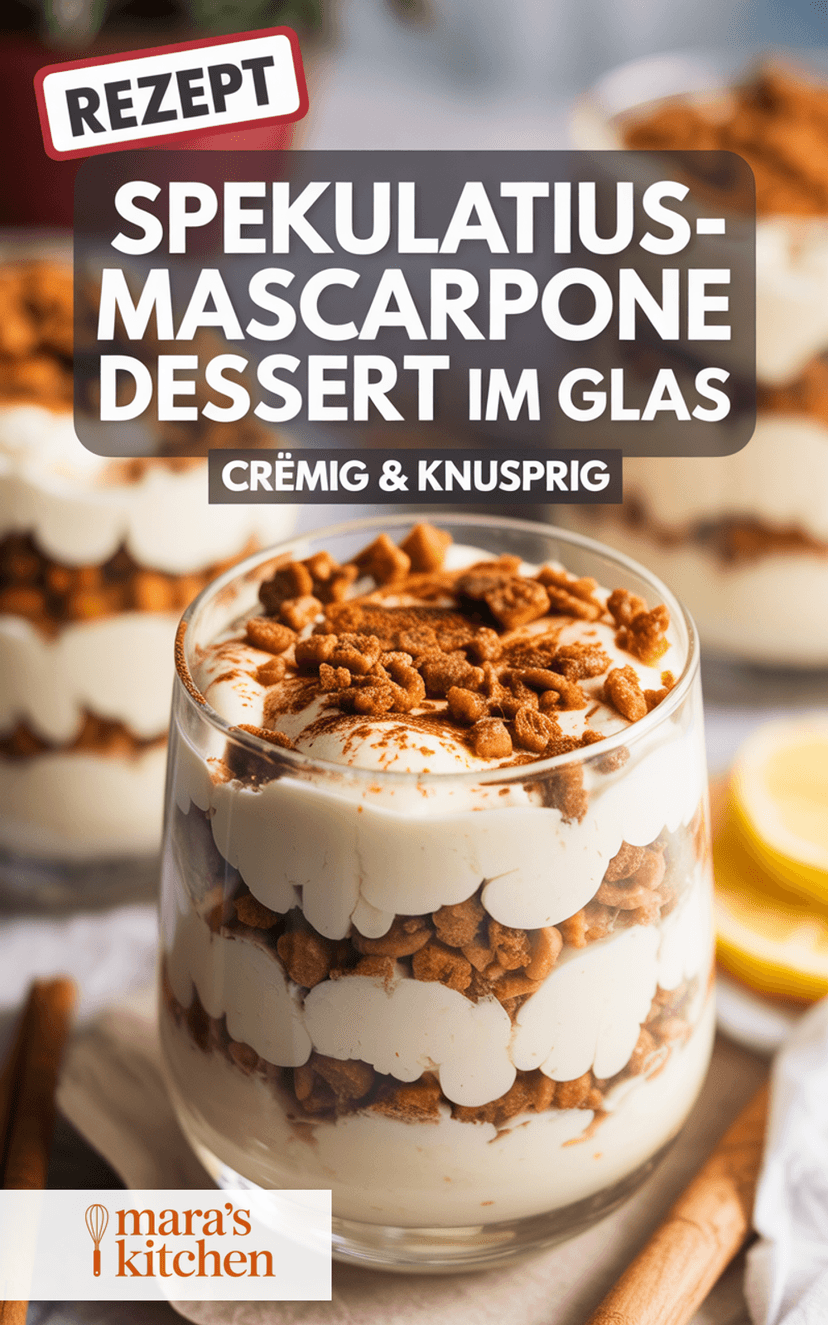 Spekulatius-Mascarpone-Dessert im Glas - Dessert Rezept