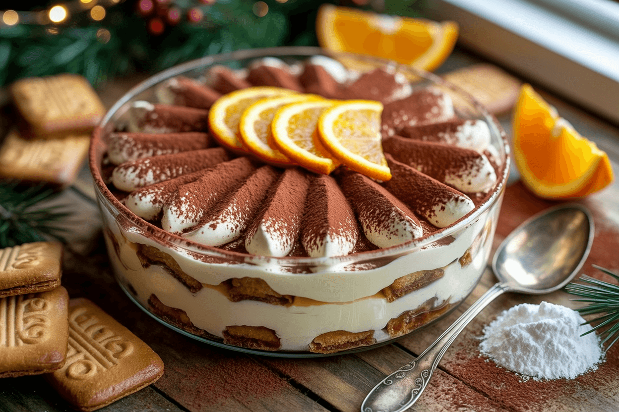 Spekulatius-Tiramisu mit Orangen