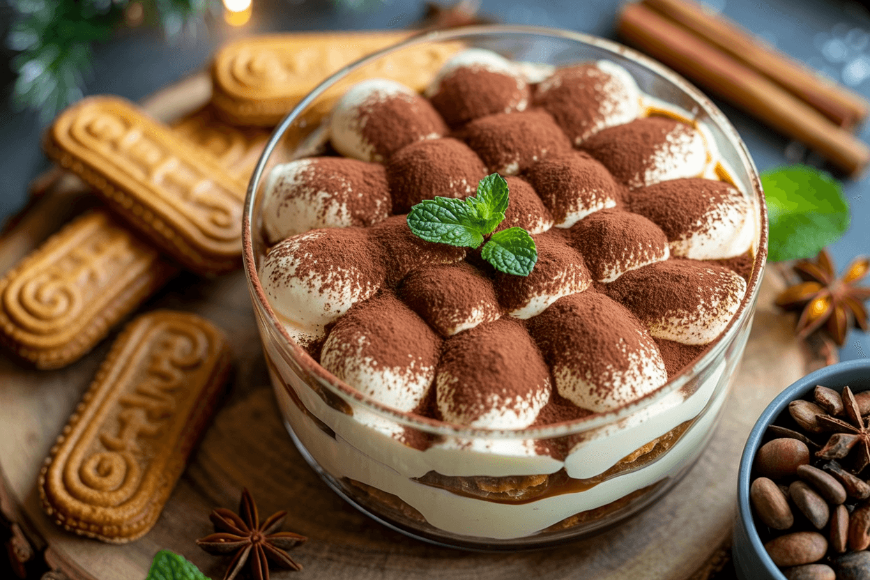 Spekulatius-Tiramisu ohne Alkohol