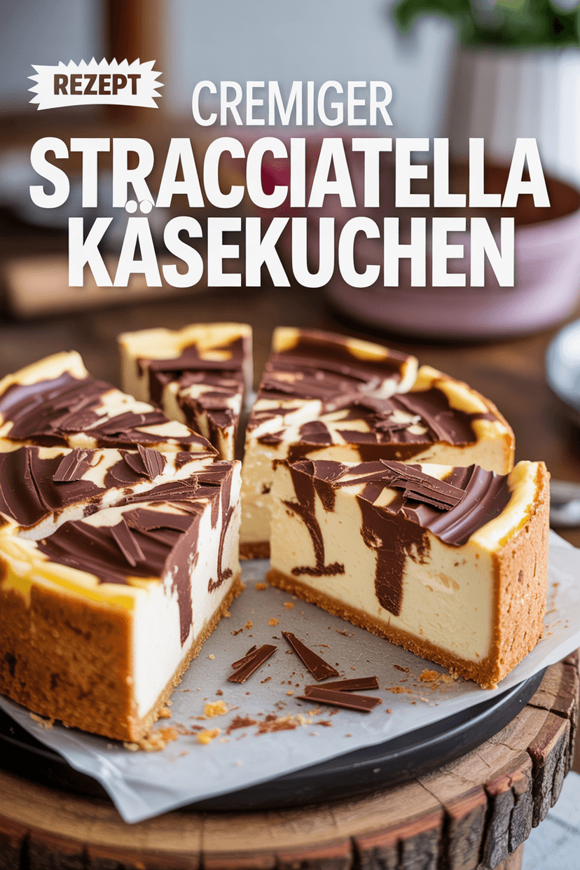 Stracciatella Käsekuchen - Backen Rezept