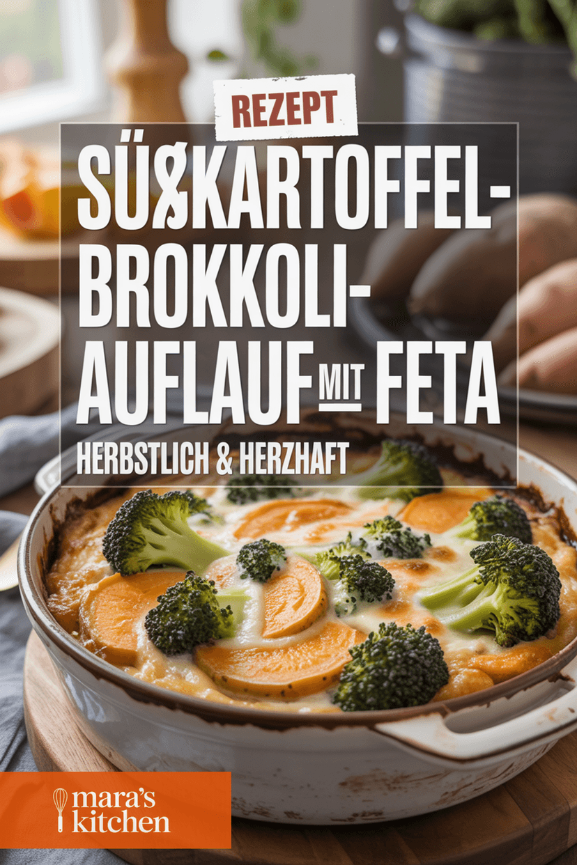 Süßkartoffel-Brokkoli-Auflauf mit Feta - Hauptgericht Rezept