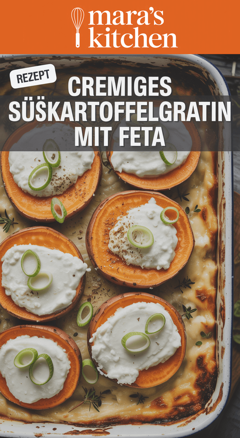 Süßkartoffelgratin mit Feta - Hauptgericht Rezept