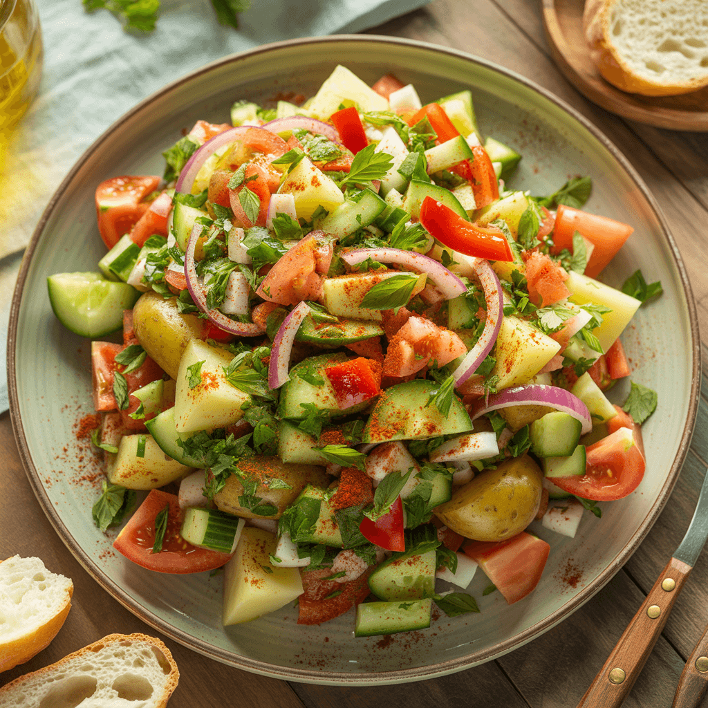 Türkischer Kartoffelsalat (Patates Salatası)