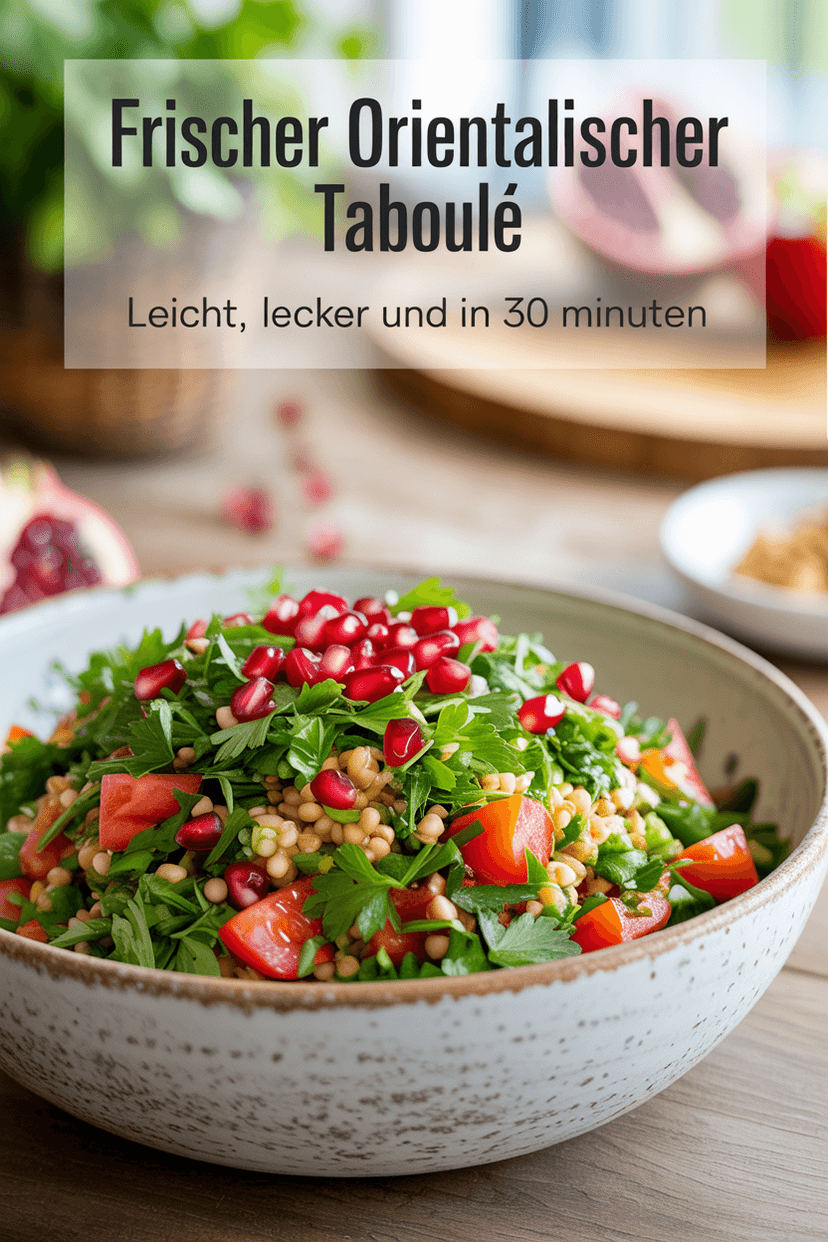 Taboulé – Orientalischer Bulgursalat - Salat Rezept