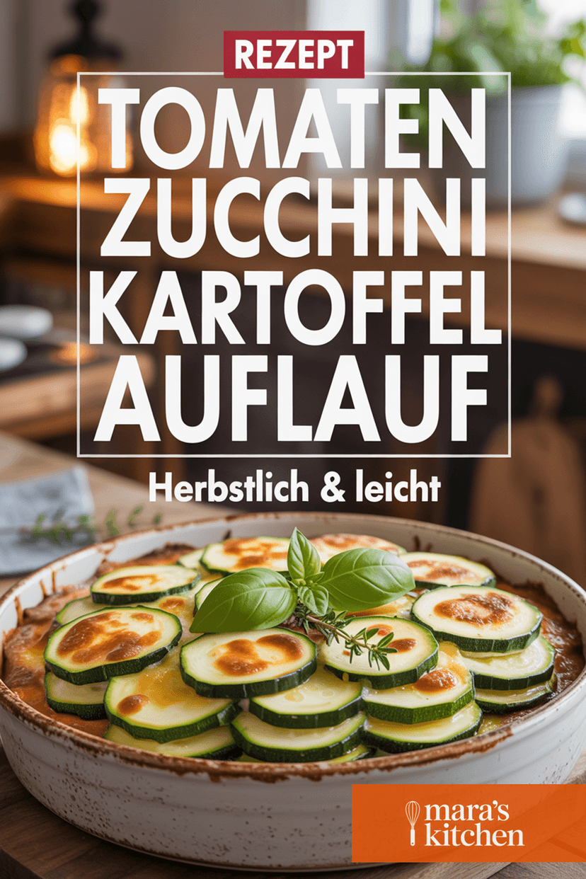 Tomaten Zucchini Kartoffel Low Carb Auflauf - Hauptgericht Rezept