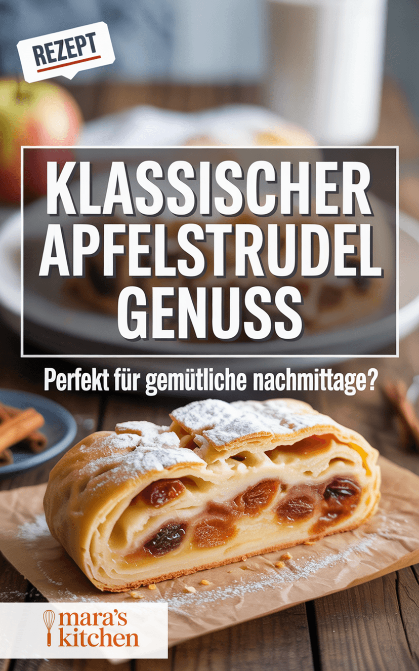 Traditioneller Apfelstrudel - Dessert Rezept