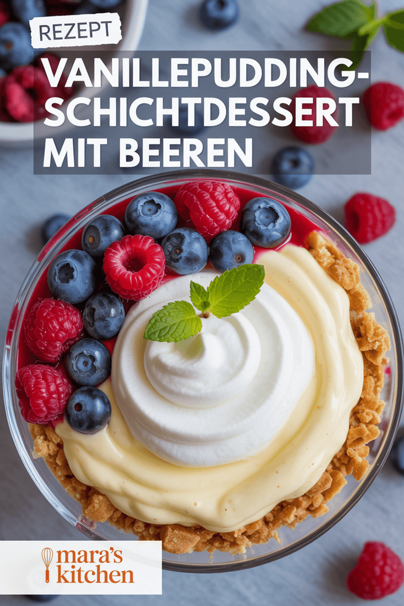 Vanillepudding-Schichtdessert - Dessert Rezept
