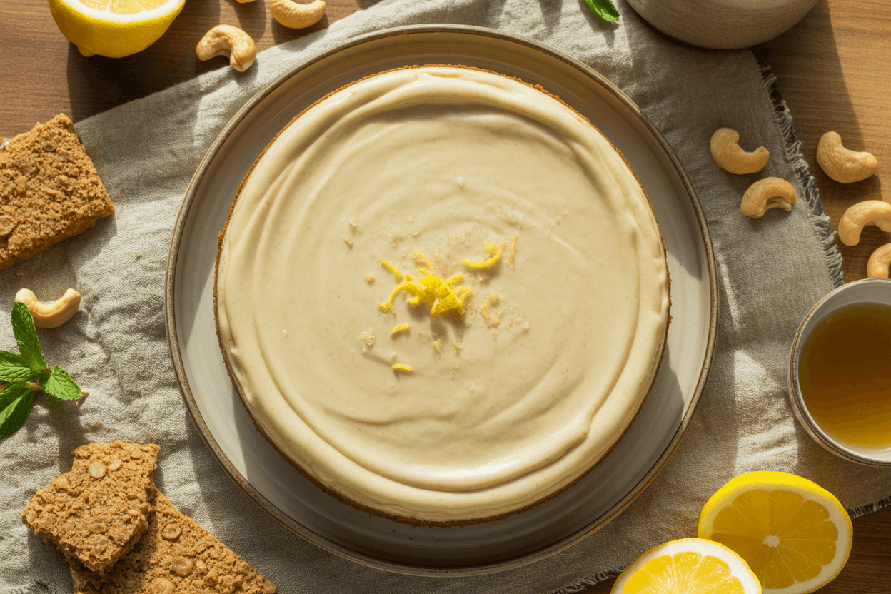 Veganer Käsekuchen mit Cashew