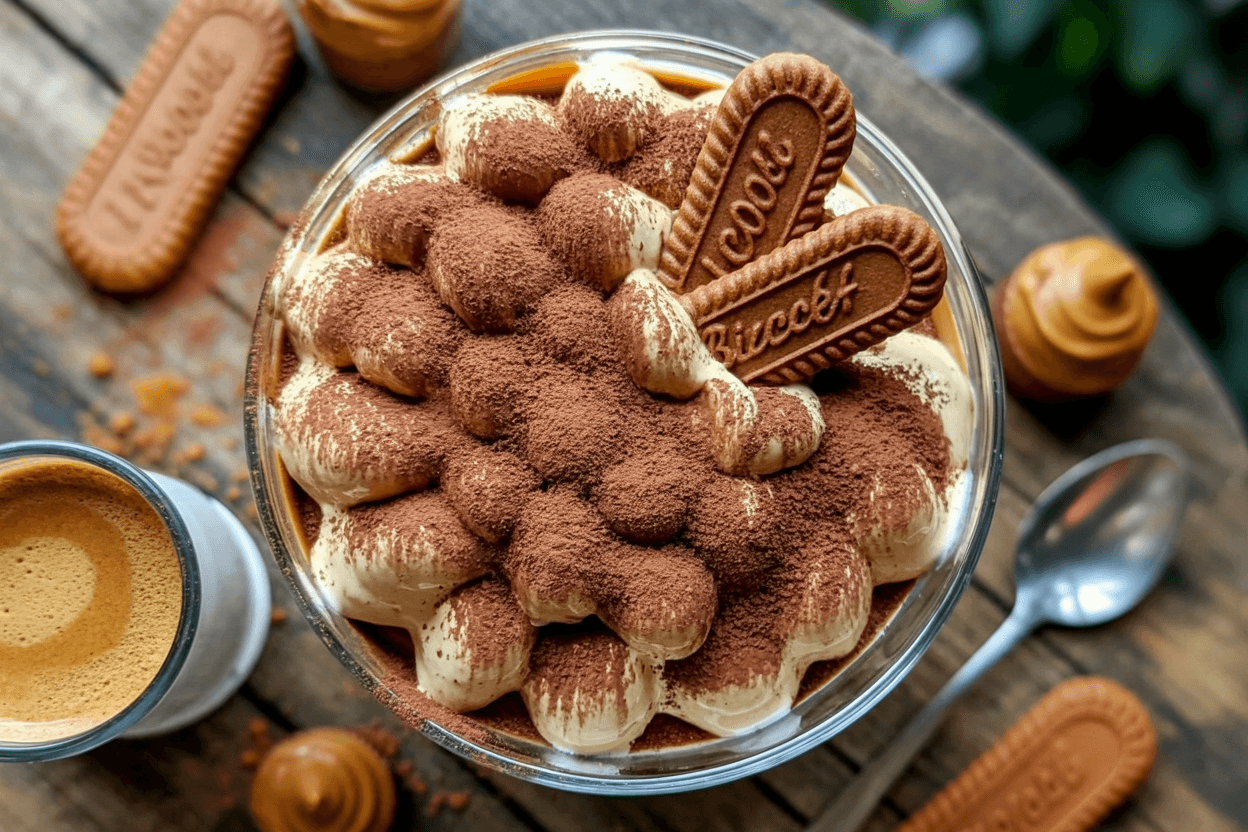 Veganes Biscoff-Tiramisu