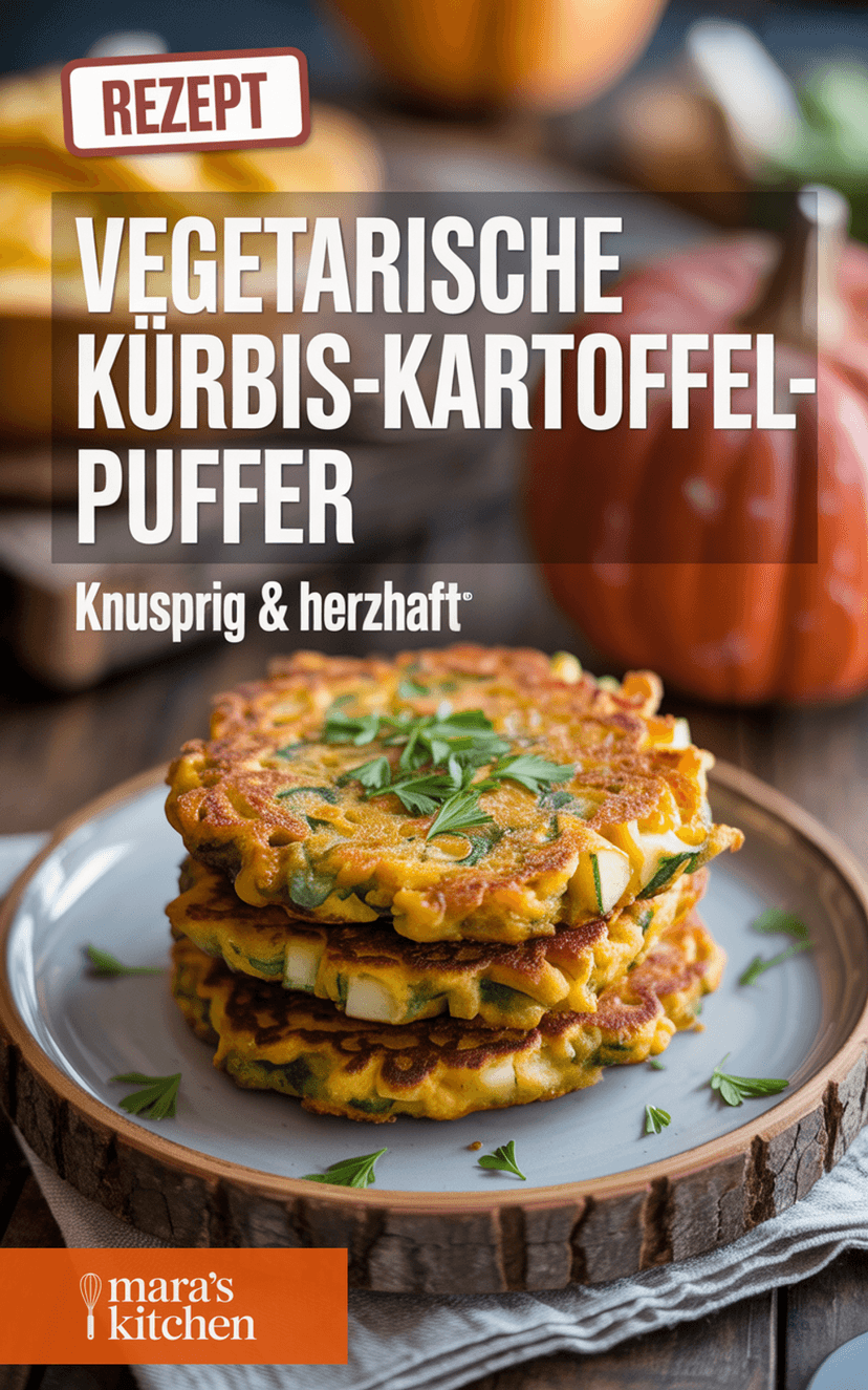 Vegetarische Kürbis-Kartoffel-Puffer - Hauptgericht Rezept