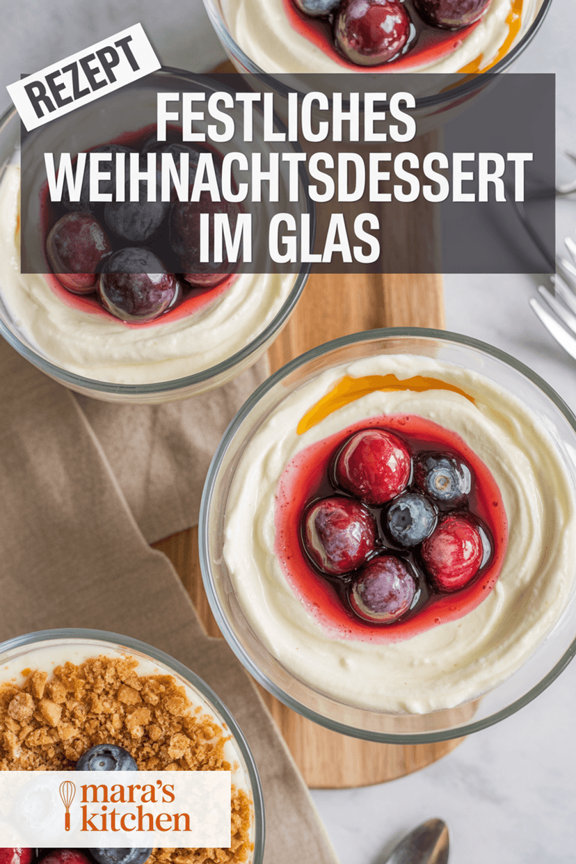 Weihnachtsdessert im Glas - Dessert Rezept