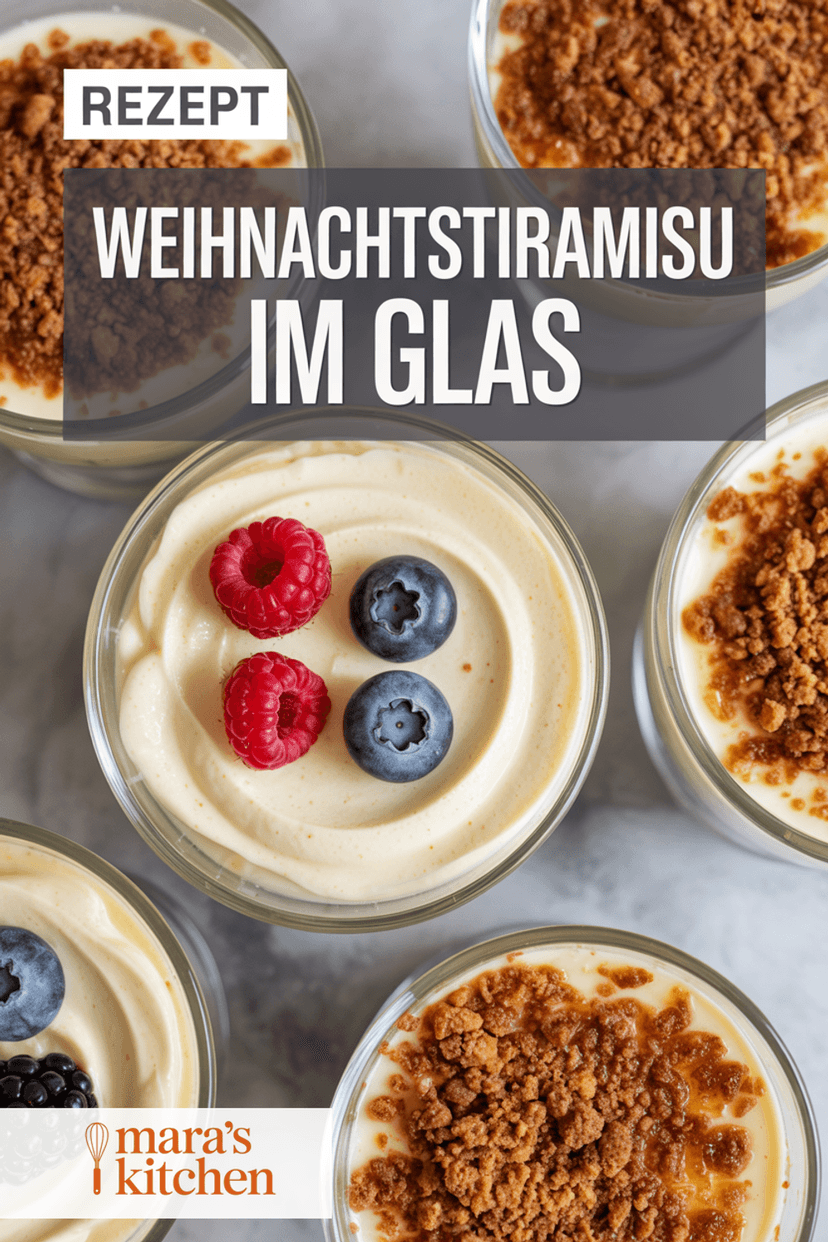 Weihnachtstiramisu im Glas - Dessert Rezept