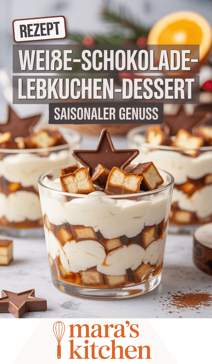 Weiße-Schokolade-Lebkuchen-Dessert - Dessert Rezept
