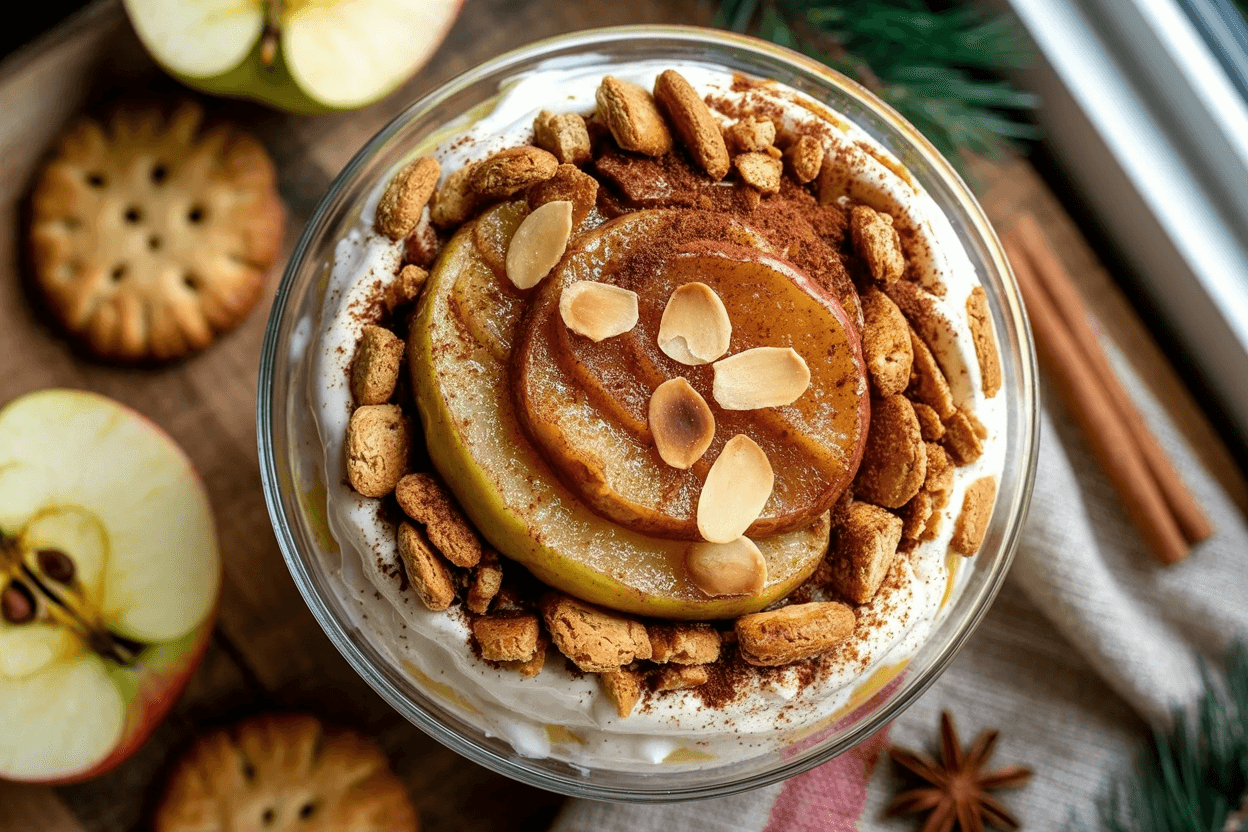 Winterliches Apfel-Spekulatius-Dessert