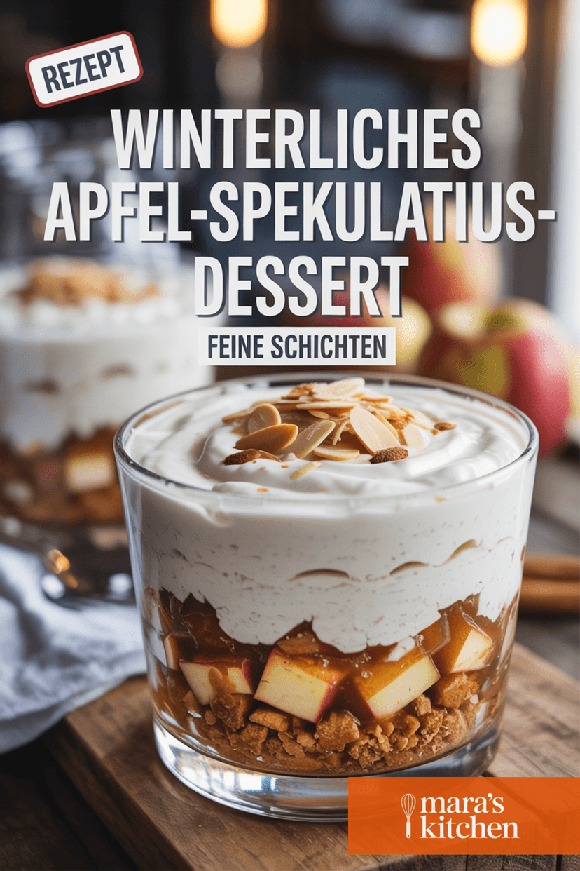 Winterliches Apfel-Spekulatius-Dessert - Dessert Rezept