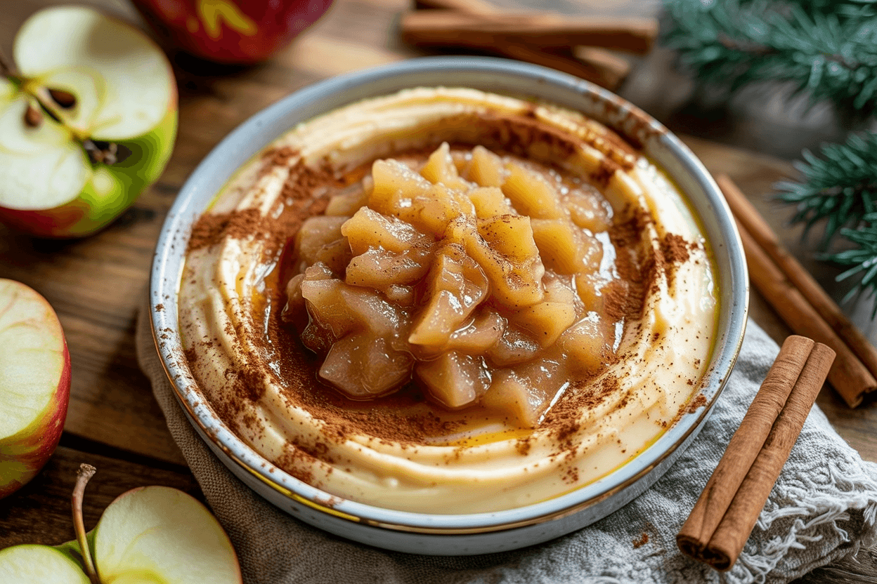 Zimtcreme mit Apfelmus