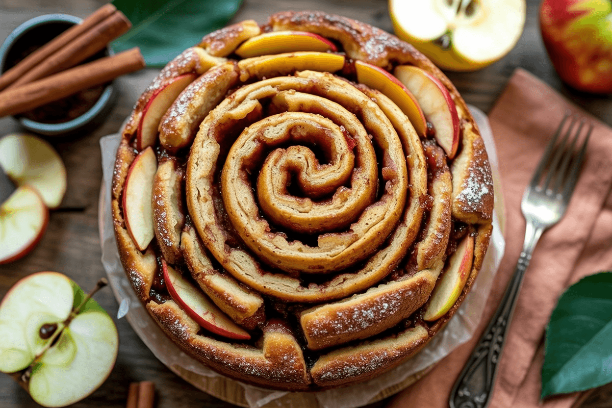 Zimtschnecken-Apfelkuchen