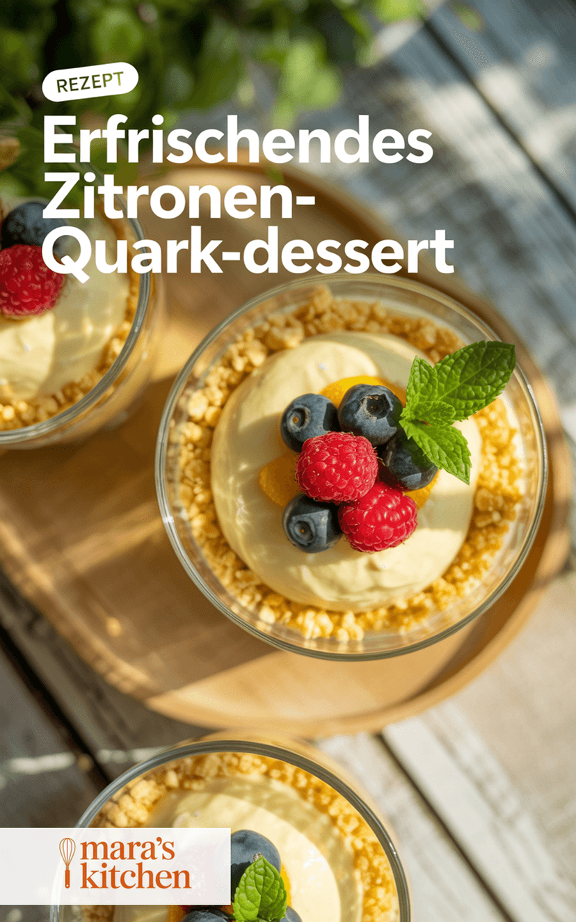 Zitronen-Quark-Dessert - Dessert Rezept