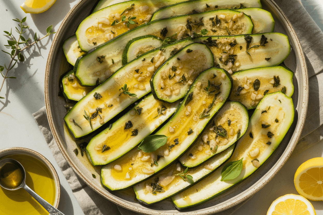 Zucchini Antipasti – Italienische Vorspeise vom Blech