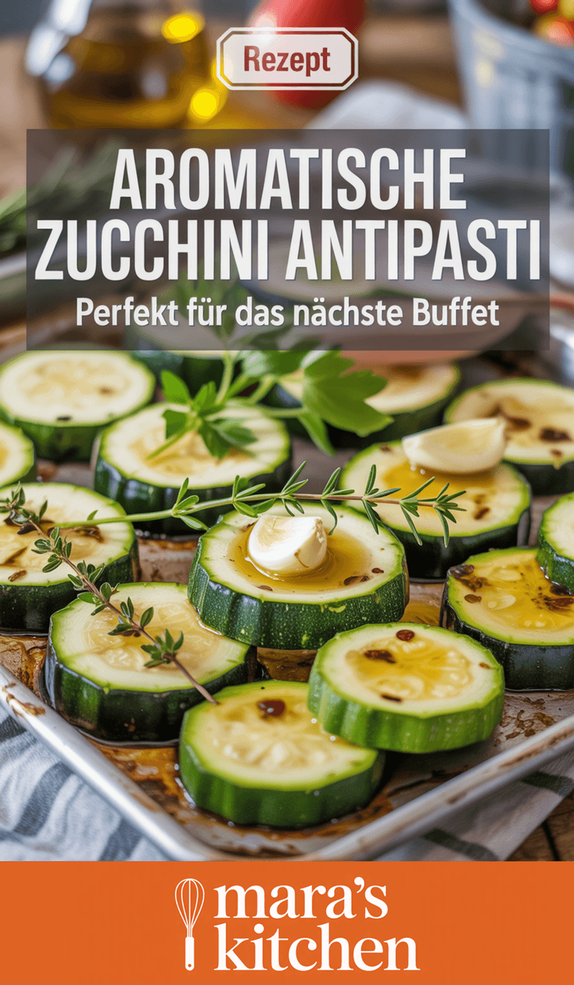 Zucchini Antipasti – Italienische Vorspeise vom Blech - Vorspeise Rezept